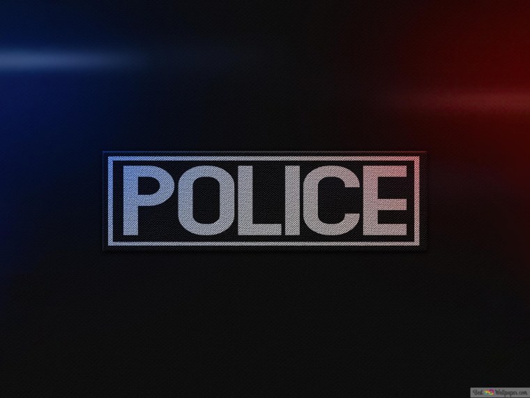 Обои полиция надпись