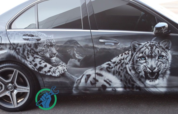 Монохромная аэрография