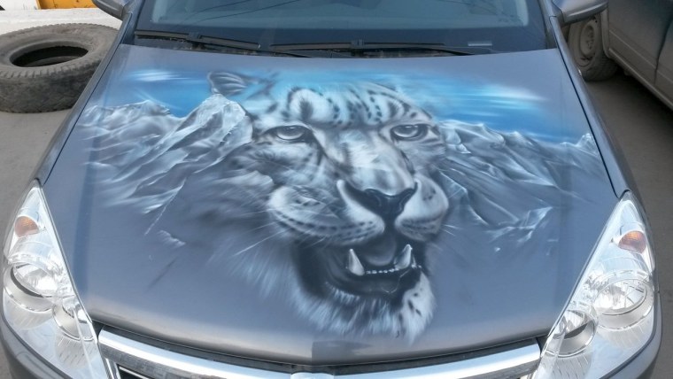 Аэрография на машине