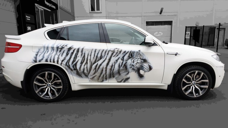 Аэрография на БМВ x6