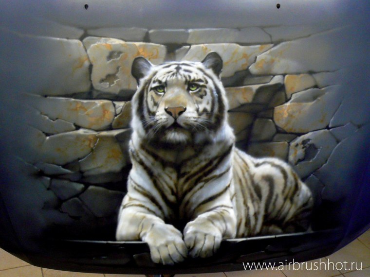 Гаражные ворота аэрография