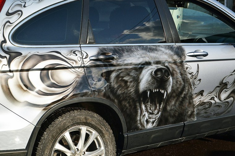 Аэрография черно белая