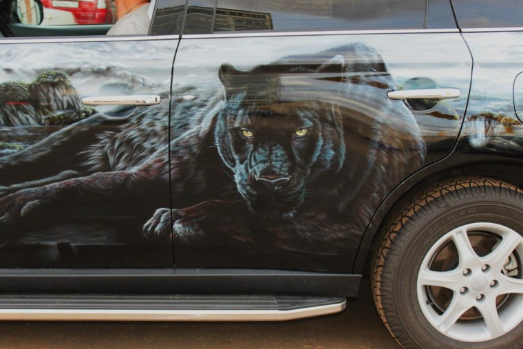 Аэрография пантера