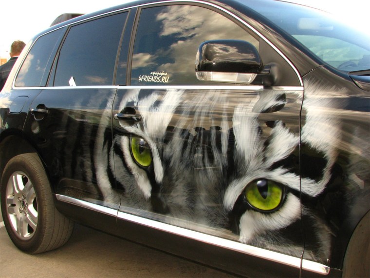 Рисунки на авто аэрография