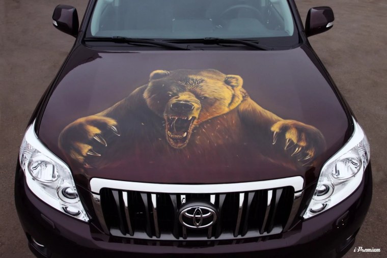 Винилография медведь