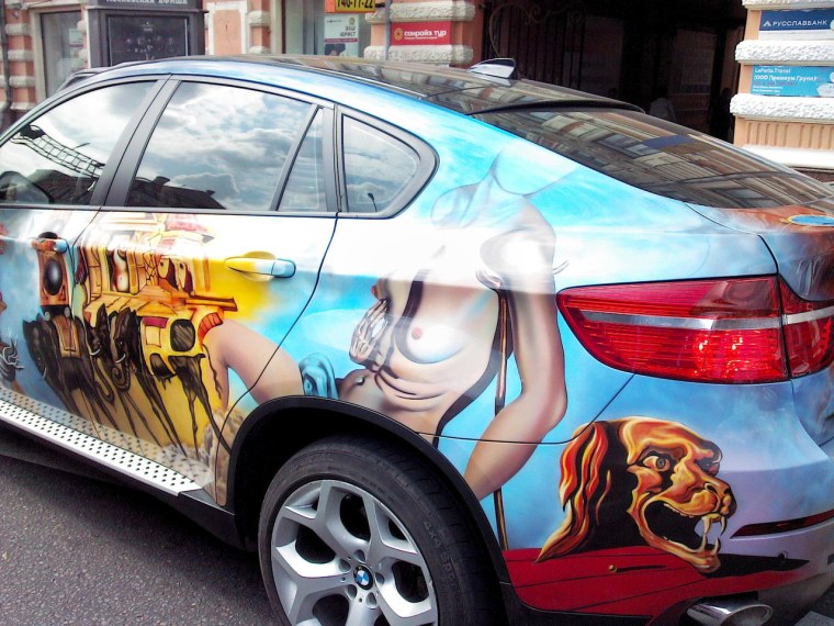 Аэрография на машине