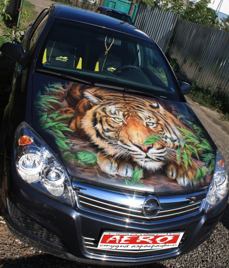 Аэрография на машине