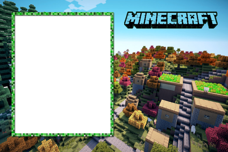 Рамка в стиле майнкрафт