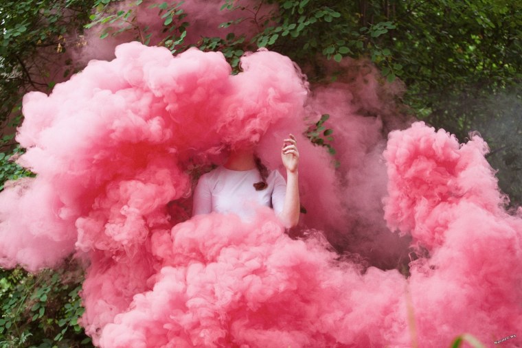 Дымовые шашки розовые