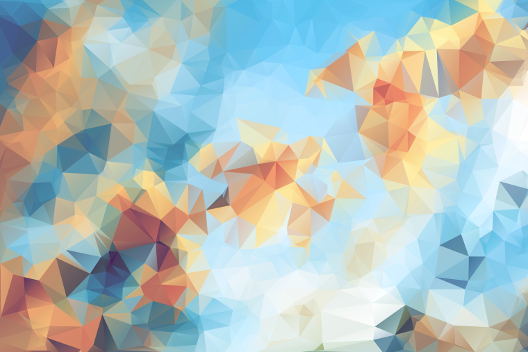 Цветная абстракция на белом фоне