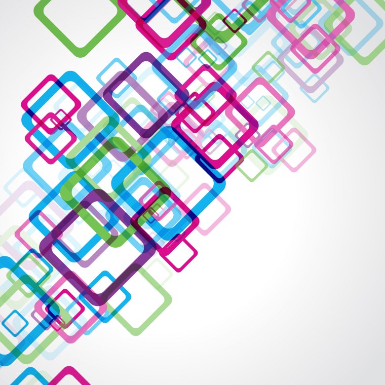 Голубые геометрические фигуры