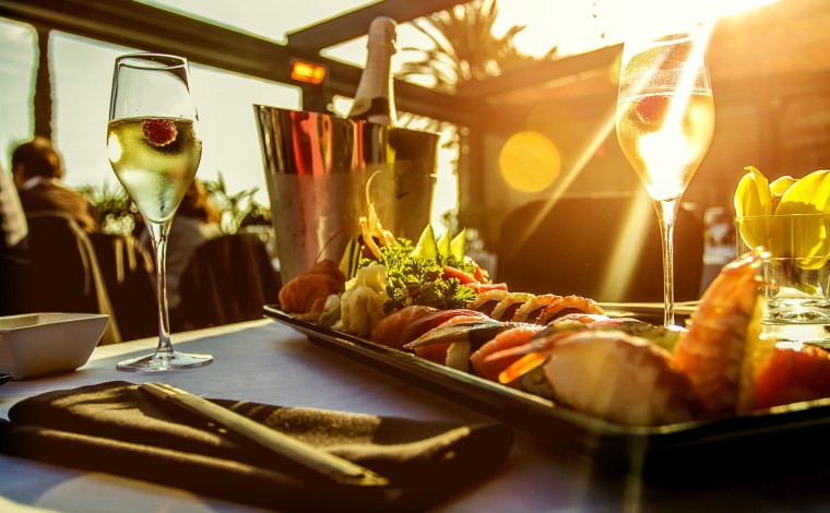 Красивая еда в ресторане