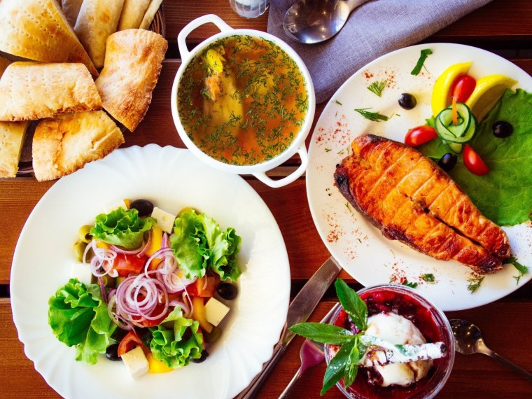 Блюда в кафе