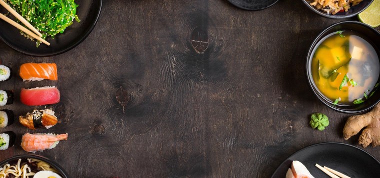 Фон для меню японской кухни