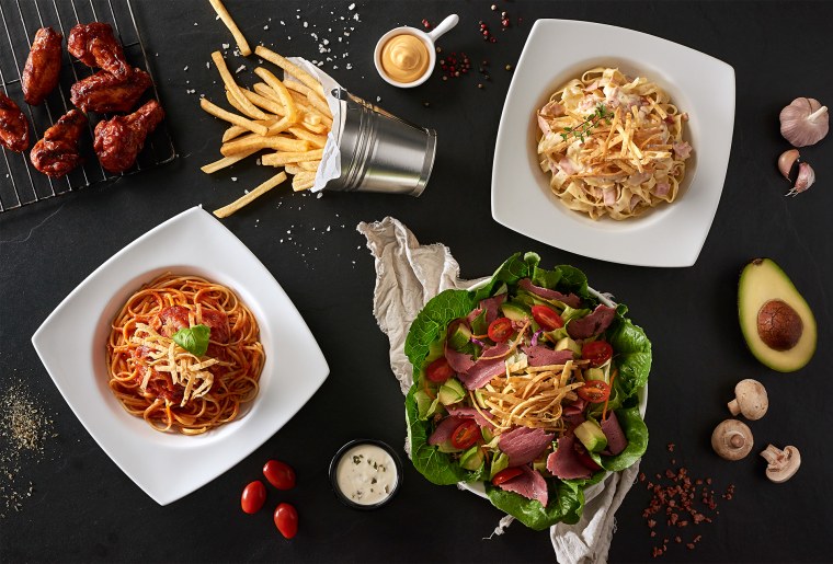 Баннер кафе с блюдами