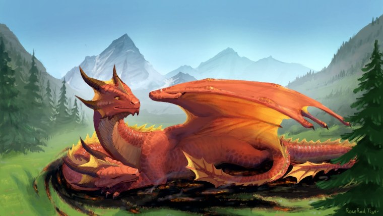 Красивый дракон