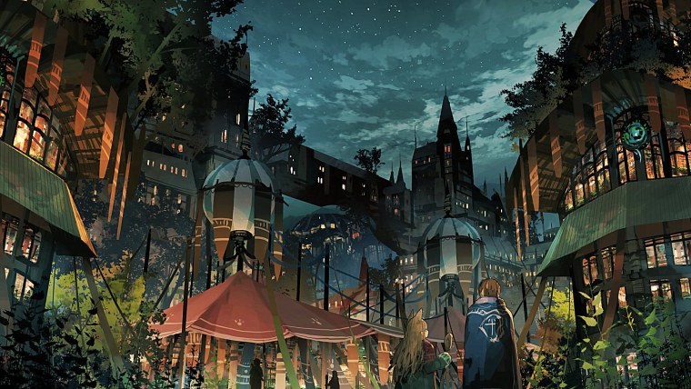 Сказочный средневековый город арт