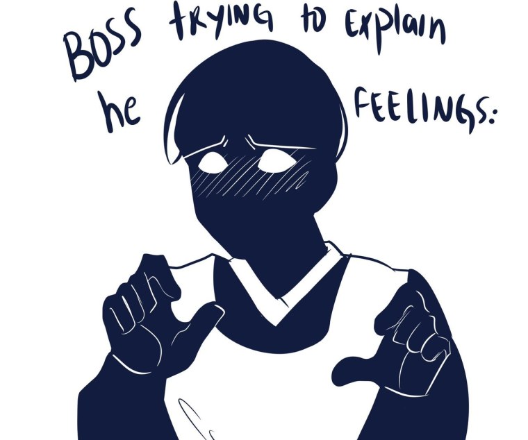 Загробный офис босс плачет