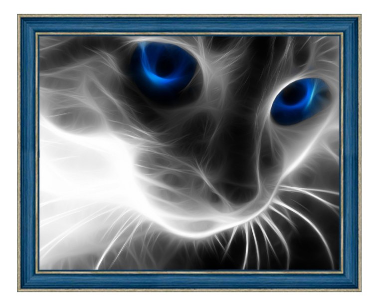 Алмазная мозаика кошачий взгляд