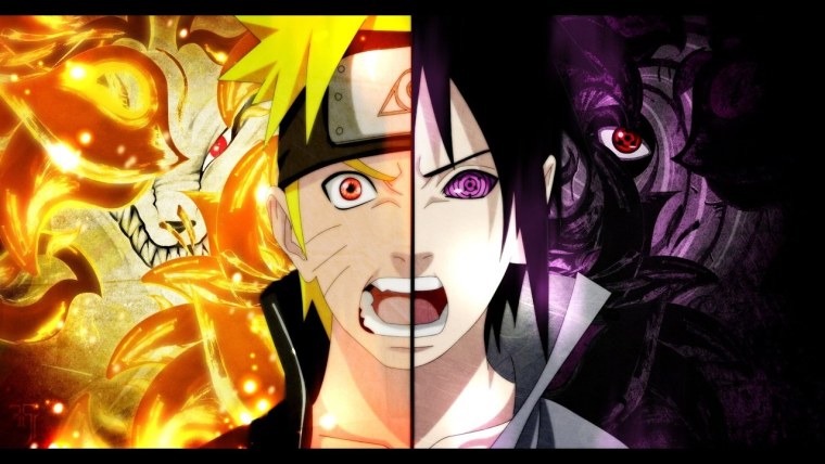 Наруто против Саске обои