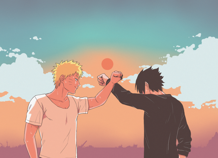 Наруто и Саске Эстетика