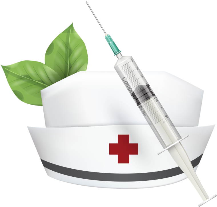 Медсестра с капельницей