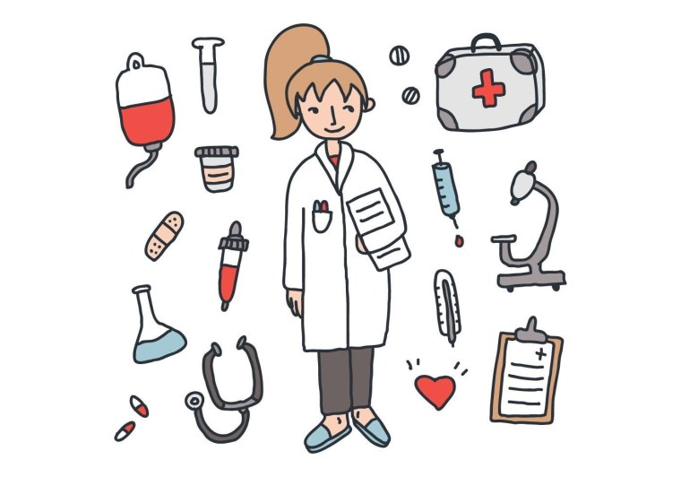 Малыш в костюме доктора