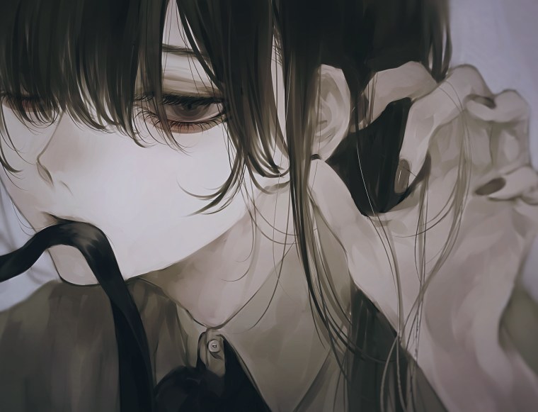 Кэйа грустные арты