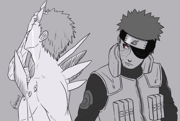 Манга Наруто моменты с Обито