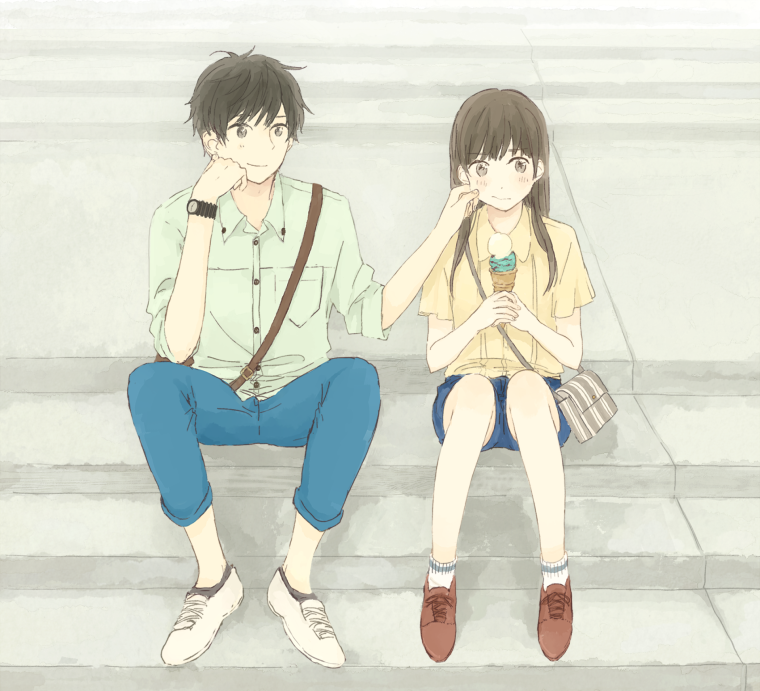 Аниме друзья парень и дев