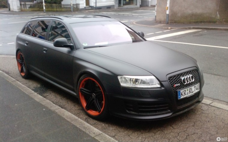 Ауди а6 с6 серая матовая