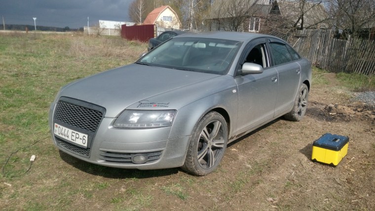 Audi a6 c6 серая