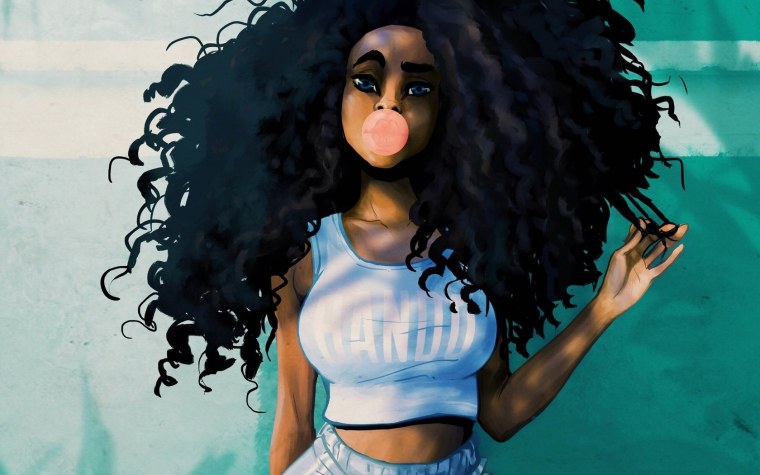 Темноволосая девушка