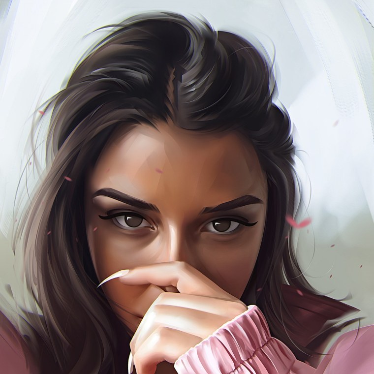 Поп арт брюнетка