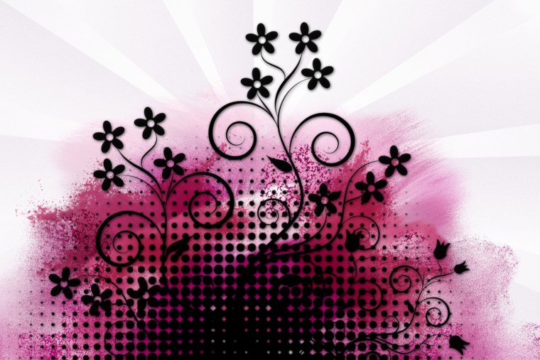 Красивый цветочный принт