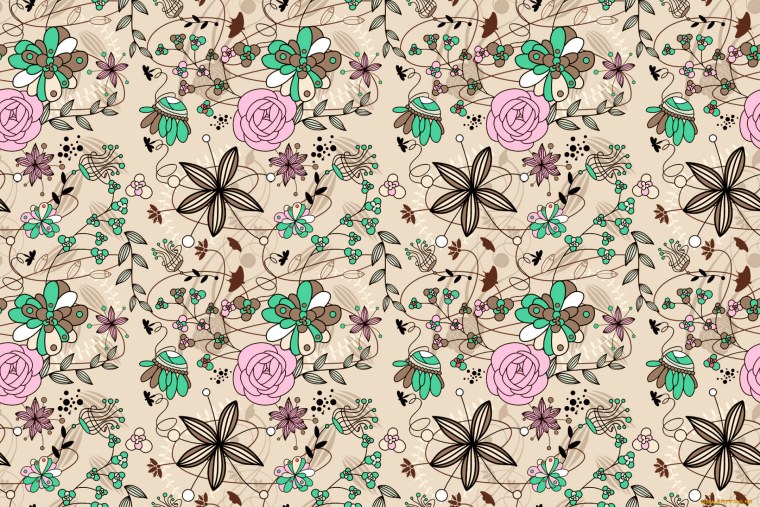 Розовые цветы Минимализм