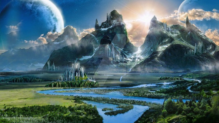 Эльфийский лес Властелин колец