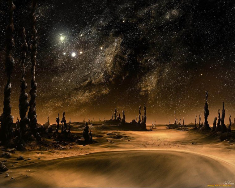 Фантастический пейзаж Инга Нильсен