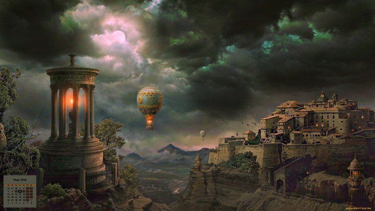 Фэнтези дворец в пустыне