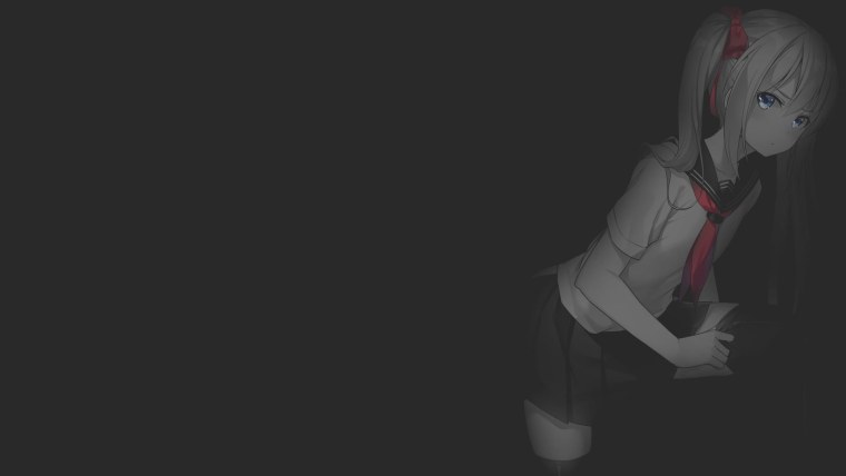 Черные обои аниме