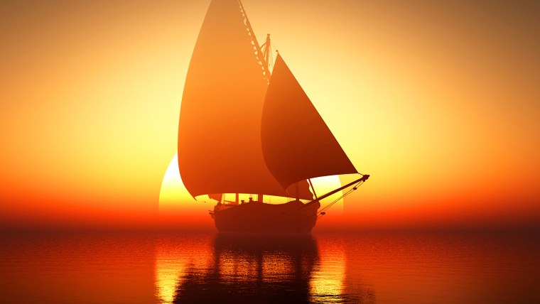 Парусник в море