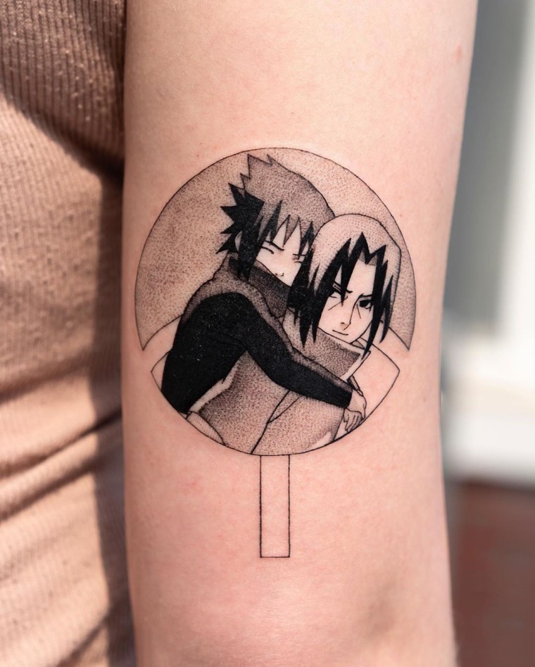Тату Наруто Саске и Итачи