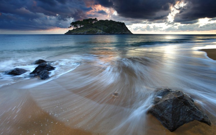 Море волны берег