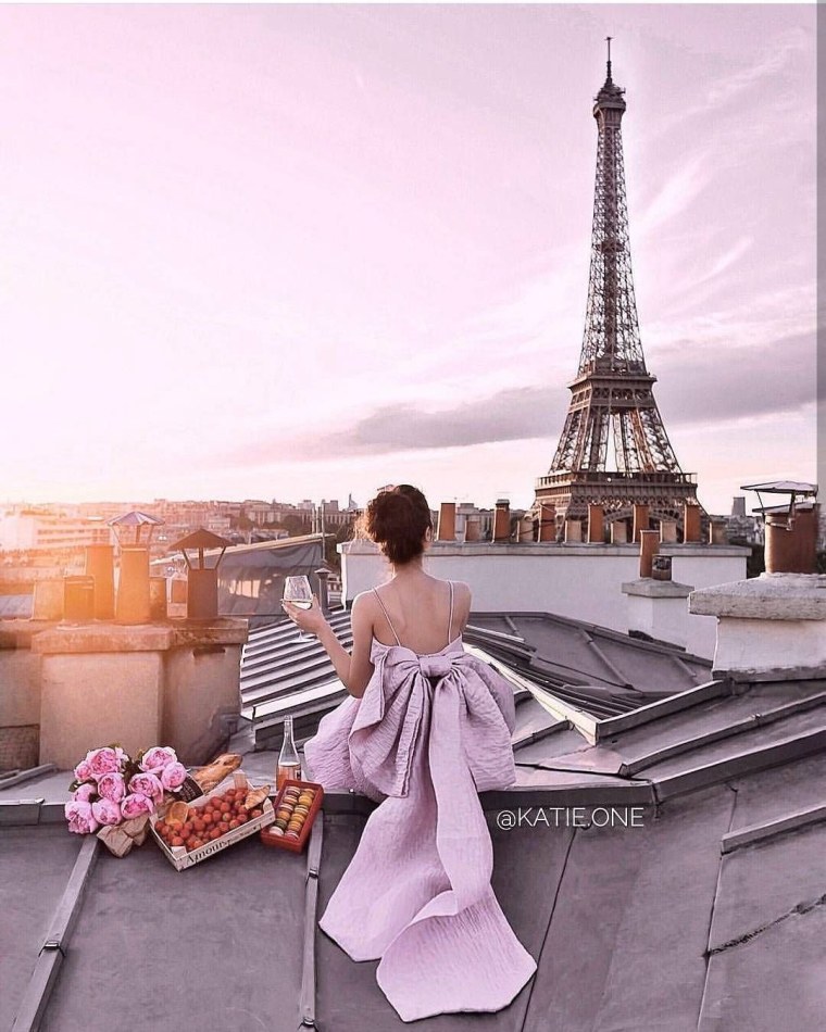 Предложение в Париже на Эйфелевой башне