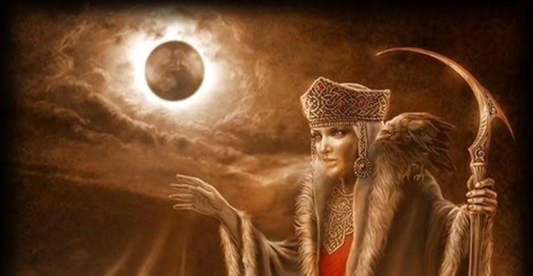 Красивая богиня Мара Морена Марена