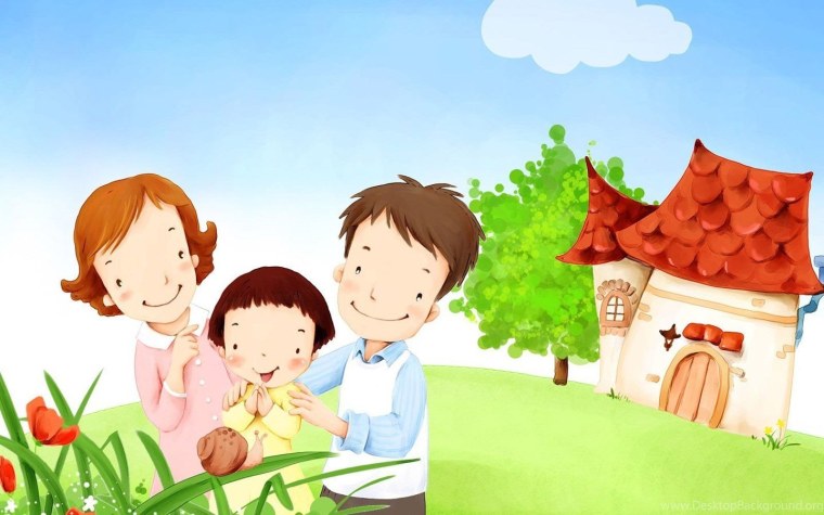 Фон дети и родители