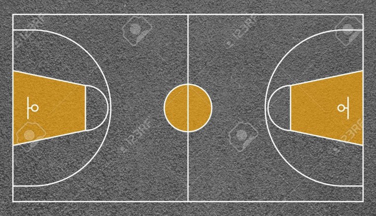 Баскетбольная площадка вид сверху