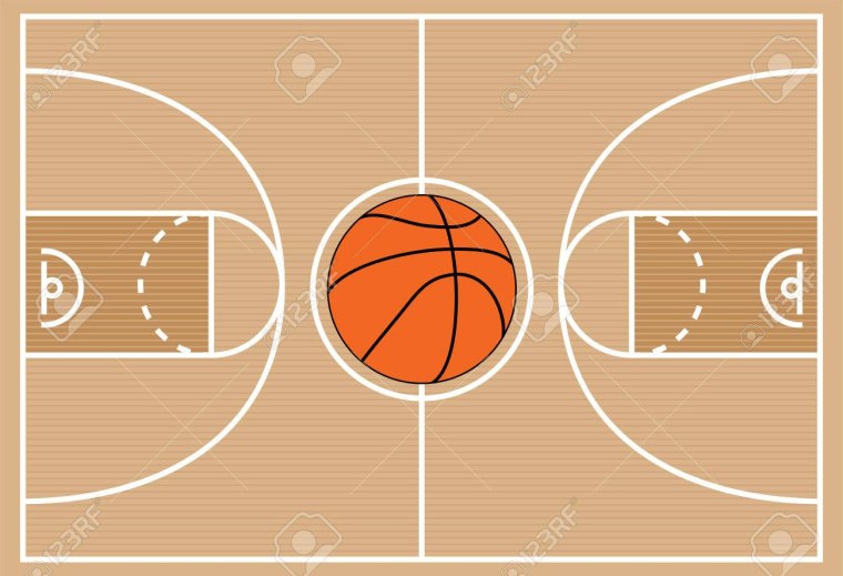 Разметка баскетбол вектор