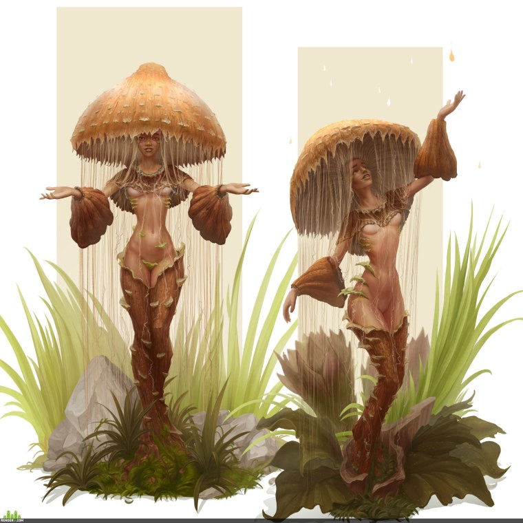 Goblincore Art грибы