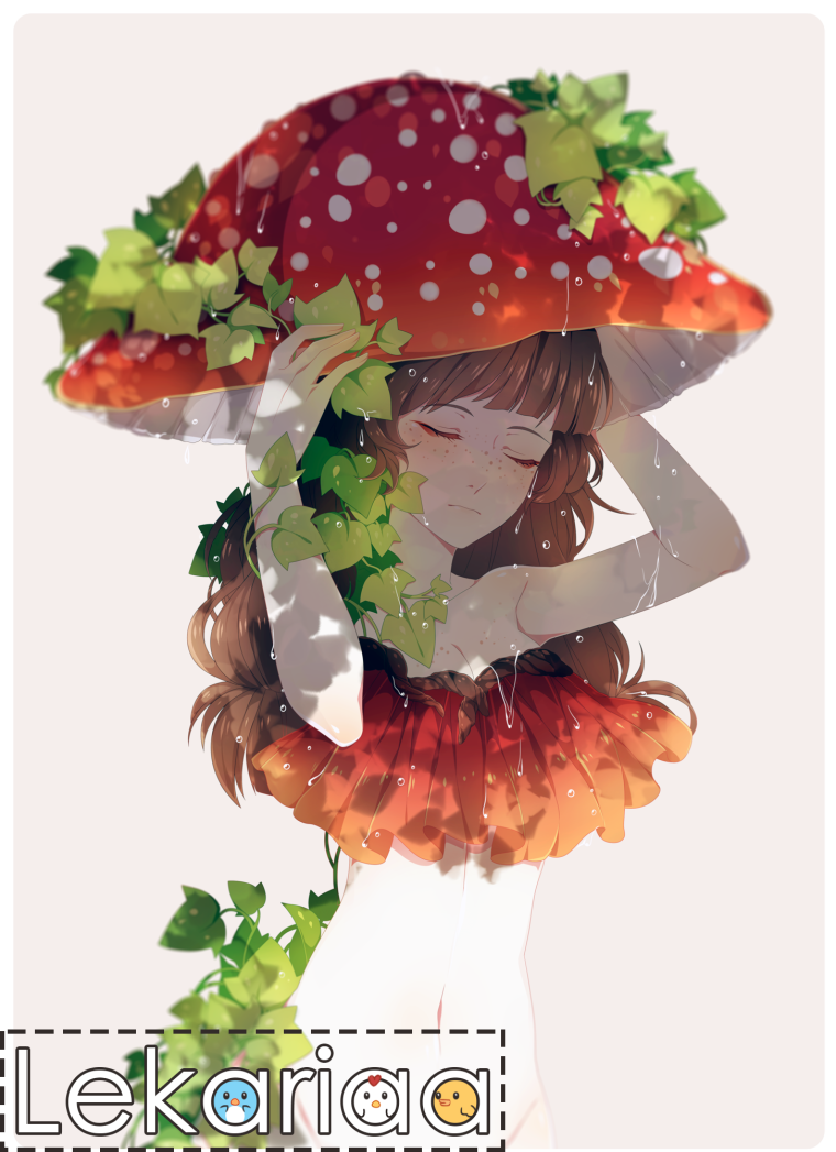 Девушка мухомор арт